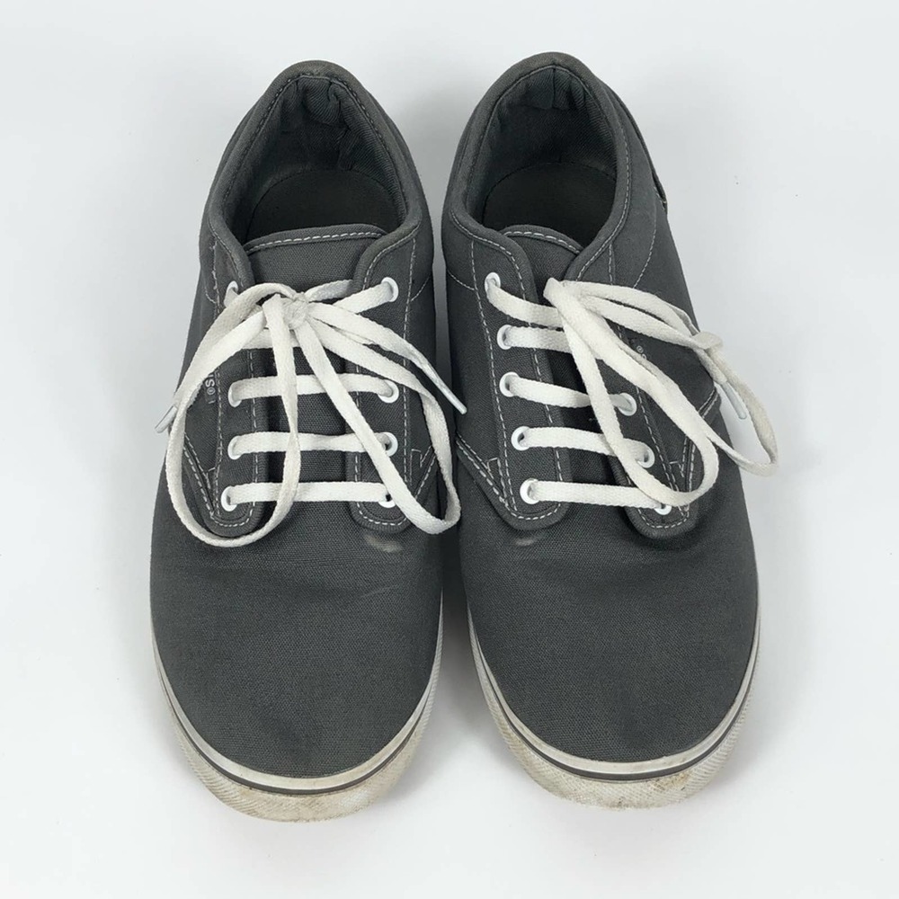 Vans Women’s Low Top Gray Sneakers Size 10 - Picture 2 of 12